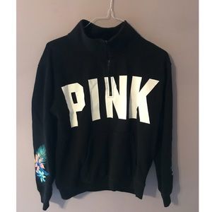 PINK quarter zip sweatshirt